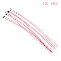 Miniatyrbillede 1 af 5: 10 STK NTC termisk termisk modstand MF52B 10K 100K sondetråd 10K　3950