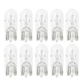 Miniatyrbillede 2 af 5: 10 stk Bil T10 Halogen W5W 12v Auto Lampe Pærer Instrument Lys