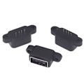 Miniatyrbillede 1 af 8: 5 Stk Vandtæt USB 2.0 Opladning Data Tail Plug-in USB2.0 Conne