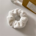 Miniatyrbilde 1 av 5: Vinter Varm mykt hår Scrunchies kvinner e Plush Elastic Multicol White