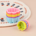 Miniatyrbillede 4 af 8: 5 stk. 3/5 cm Lotus silikoneform kage muffin bagning nonstick genbrug 3cm 5pcs