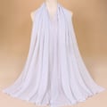 Miniatyrbilde 1 av 5: Glitter Skjerf Kvinner Muslim Shimmer Hijab Crinkle Shiny Shawl Is Light gray