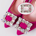 Miniatyrbillede 5 af 5: 1 stk krystalsko Clip Rhinestone Brudefestsko til bryllup A A4