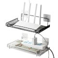 Miniatyrbilde 2 av 5: Vegg Wifi Ruter Hylle Stue TV Set-Top Box Holde White