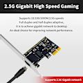 Pikkukuva 4 / 8: 2500 Mbps PCI-E RJ45 verkkokorttiin 8125BG Chip Gigabit Etherne network card 2.5G