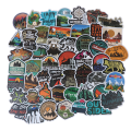Miniatyrbilde 1 av 8: 50 stk Camping Landskap Klistremerke Outdoor Adventure Koffert Lapt