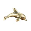 Miniatyrbilde 6 av 8: Messing delfinfigur Vintage håndlaget rustikk finish Perfekt A7