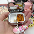 Miniatyrbild 4 av 8: Bärbar Pillbox Smyckeskrin Case Multifunktion H