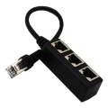 Miniatyrbillede 3 af 7: Ethernet Kabel Splitter Netværksadapter Ethernet Splitter 1 Til