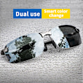 Pikkukuva 3 / 8: Polarisoidut aurinkolasit Miesten Photochromism Square Sun Glasses Out A