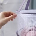 Pikkukuva 5 / 8: Mesh kuivauskori Riippuva Taitettava verkkokuivausteline Purple