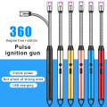 Miniatyrbillede 3 af 7: USB Touch Lighter Arc Pulse Ignition Vindtæt Lighter For Kit Red