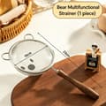 Miniatyrbilde 1 av 8: Finfilter sil 304 rustfritt stål trehåndtak sil