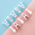 Pikkukuva 3 / 5: 12 kpl Kawaii Cat Claw Vaatetapit Muoviset metallijousiklipsit Cl Pink