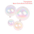 Miniatyrbillede 1 af 5: 4 stk Farverige klare bolde Cake Toppers Bolde Cupcake Cake Inser Transparent
