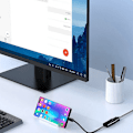 Miniatyrbilde 5 av 8: 1Pc Type C til HDMI4K videokabelkonverter USB3.1 Type-C til HDM Silver