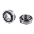 Miniatyrbilde 2 av 8: F6202-2RS Flens ABEC-1 Dypt Rille Hagevogn Ball Seal Wh F6202-2RS3