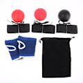 Miniatyrbilde 4 av 8: Hodemontert Boxing Speed Ball Venting Air Strike Fighting Trai B