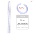 Miniatyrbild 1 av 8: 30 hål plastspiralringar för brevpapper för A4-papper A17