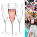 Miniatyrbilde 2 av 8: 1/8 STK Plast Champagne Glass Flutes Disponibel bryllupsfest 8PCS
