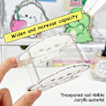 Miniatyrbillede 8 af 8: Creative Cartoon Acryl Pen Container Desktop smykker Organiser A3