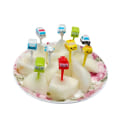 Miniatyrbilde 6 av 8: Tegneserie Fruktgaffel tannpirkere e Animal Selection Mini Lunsj Bo A3