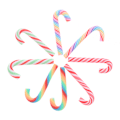 Miniatyrbilde 7 av 8: 5 stk julepynt miniatyrdukkehus e Candy Cane Craf A1
