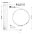 Miniatyrbillede 4 af 8: USB Type C spiralkabel til mekanisk tastatur Max Aviation Co A2