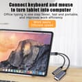 Pikkukuva 4 / 5: USB C OTG -kaapelisovitin 2 in 1 Type C - USB A -sovitin PD:llä Gray