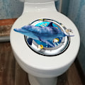 Pikkukuva 5 / 8: Sea Life Sea Turtle WC-kannen tarra Ikkuna seinä tarra Etusivu A2