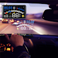 Miniatyrbillede 2 af 5: Universal F4 Head Up Display HUD ODB2 Auto Car Speedometer