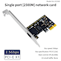 Miniatyrbilde 8 av 8: 2500 Mbps PCI-E til RJ45 nettverkskort 8125BG Chip Gigabit Etherne network card 2.5G