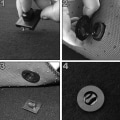 Miniatyrbillede 2 af 8: 2 stk Universal Bilgulv Monteringspunkter Tæppemåtte Måtter Clips