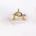 Miniatyrbillede 8 af 8: Metal Display Stand Base Krystalkugle Base Globe Stenglas Ma Gold M