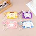 Miniatyrbild 7 av 8: Sanrio plysch handväska Kuromi plysch plysch pärla halsband Yellow