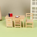 Miniatyrbillede 4 af 5: DollHouse Miniature Simulering Mini Skrivebordsstol Model DIY Access A1