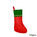 Pikkukuva 7 / 8: 12 kpl Joulupukki Sukat Plush Riippuva Takka Joulukuusi Dec 3