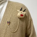 Pikkukuva 5 / 8: Piirretty Plussinen Joulukuusi Lumimies Hirvi Nuken Rintaneula Sähköllä Kaikki A2