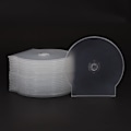 Pikkukuva 4 / 8: 1/3 kpl läpinäkyvä muovinen yksiosainen pyöreä case CD- case 3PCS