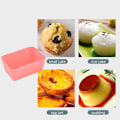 Miniatyrbilde 2 av 7: 6 stk silikon rektangulær kakeform myk muffins cupcake liner ba