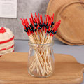 Miniatyrbillede 6 af 8: 100 stk 12 cm bambus tandstikker Pick Buffet Cupcake Frugt Fork De A