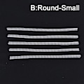 Miniatyrbilde 1 av 8: 5 stk Usynlig gjennomsiktig spiralbasert ringstørrelsesjustering Re B:Round-Small