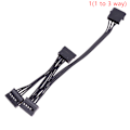 Miniatyrbilde 1 av 5: 4Pin 1 hann til 3/4/5/6 kvinnelig splitter SATA Power Extension Har 1(1 to 3 way)