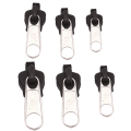 Miniatyrbillede 1 af 5: 6 stk Instant Zipper Universal Instant Fix Lynlås Reparation Black