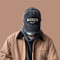 Miniatyrbillede 8 af 8: Retro vasket baseballhat Kvinder S Brev Broderet Spring Sum Black