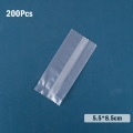 Miniatyrbillede 1 af 8: 100 Stk Tykkere hine Seal Poser Klar Frosted Biscuit DIY Bagning 4*9.5cm