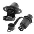 Miniatyrbilde 2 av 8: 12V 3Pin Sokkel Tilhenger Adapter Strømledning Stikkontakt For plug