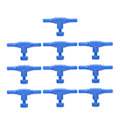 Miniatyrbilde 1 av 8: 3/10 stk fisketank luftledningskontrollregulatorventil akvarium Blue 10PCS