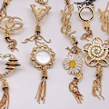 Miniatyrbillede 4 af 8: Udsøgt Metal Spænde Pung Hat Decor Med Tassel DIY læder 10