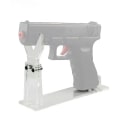 Miniatyrbild 2 av 8: Klar akryl Hand Display Stand Pistol Rack Hållare för modell Clear